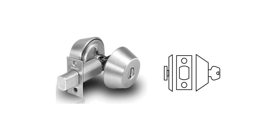 2.75 in. Single Cylinder Grade 1 Deadbolt with Backset & LA Keyway, Satin Chrome