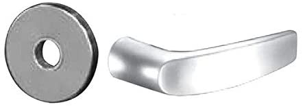 Mortise Privacy Latch Trim Only with B Lever & LN Rose, Satin Chrome