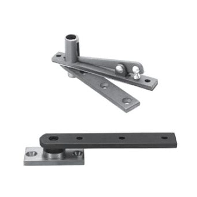 0.75 in. Floor Mount Center Hung Pivot Set with 320 Top Pivot, Satin Chrome