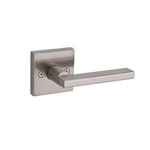 FLG604 Olympic Lever with Round Rose Half Dummy Lockset Grade 3, Satin Nickel