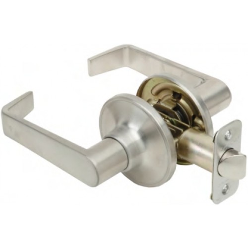Calypso Lever Passage Lockset - Satin Nickel - Grade 3 - Round Rose Design