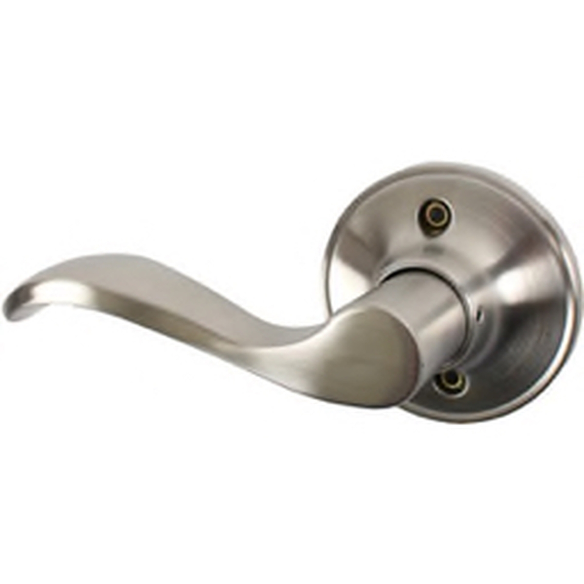 FLYEP04L Left Hand Naples Lever with Round Rose Half Dummy Lockset Grade 3, Satin Nickel