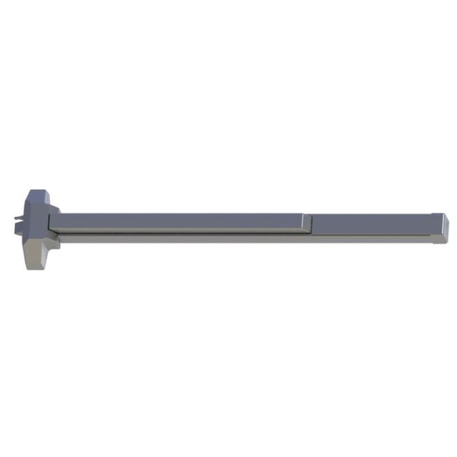 3 ft. Standard Duty Exit Only Rim Exit Device, No. 118168 Aluminum