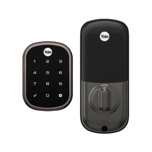 YRD156ZW20BP Key Free Touchscreen Deadbolt with Z-Wave Plus, Oil Rubbed Bronze -  Yale Real Living