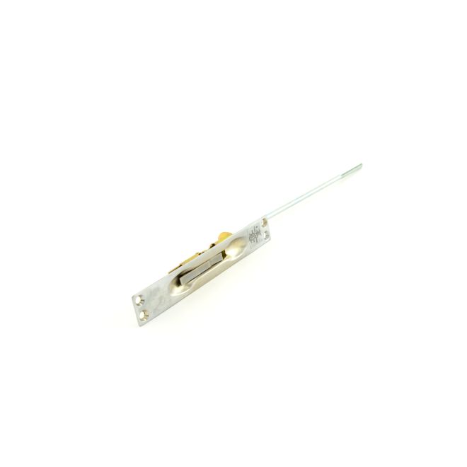 12 in. Satin Chrome UL Wrought Flush Bolt for Metal Doors