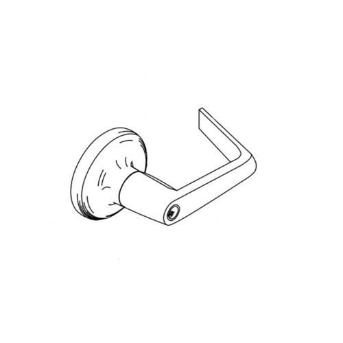 Commercial Single Dummy Augusta Lever Grade 1 Cylindrical Lock, Satin Chrome