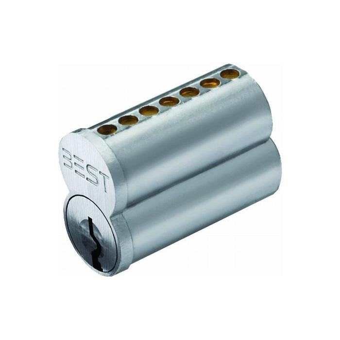 Interchangeable Core, Satin Chromium Plated, Keyway Type Q