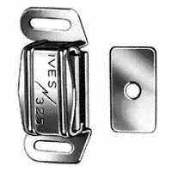 Triple Pole Magnetic Catch  Aluminum Case44 Silver