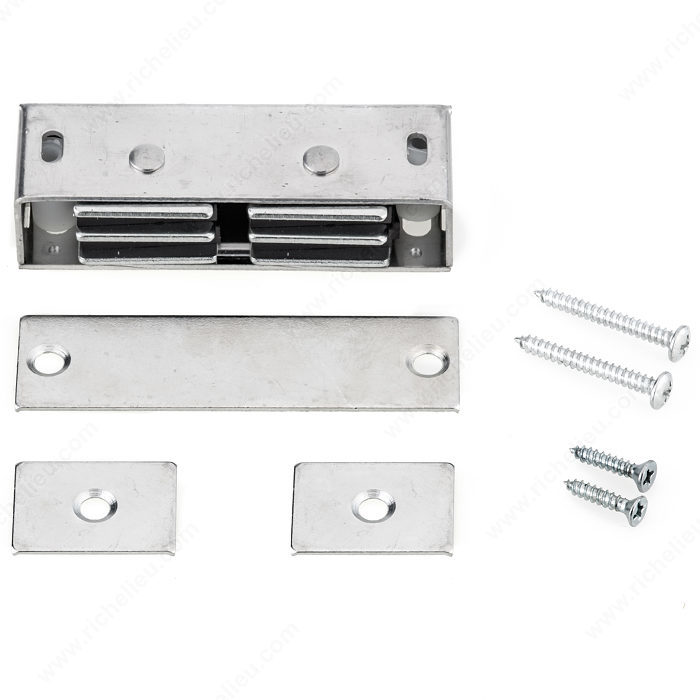 Triple Pole Magnetic Catch  Aluminum Case44 Satin Aluminum