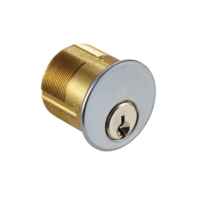 Lockset Cylinder, Satin Chrome, Keyway Type Schlage(R) C, 5 Pins,PK2