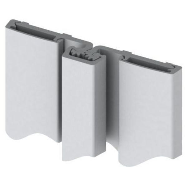 83 in. Full Surface Heavy Duty UL Bi-Fold Door Roton Hinge, Clear Anodized Aluminum
