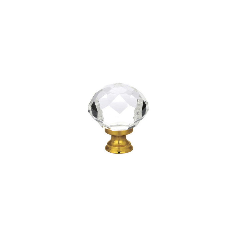 1.75 in. Diamond Wardrobe Knob, French Antique Brass