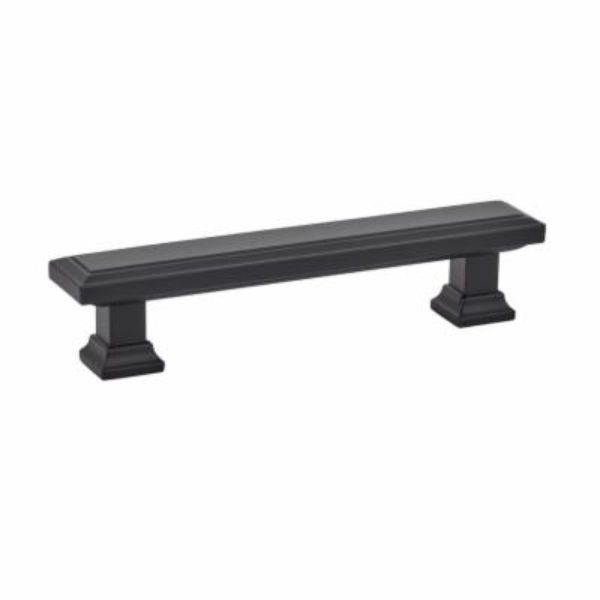 10 in. Geometric Center to Center Cabinet Pull, Flat Black