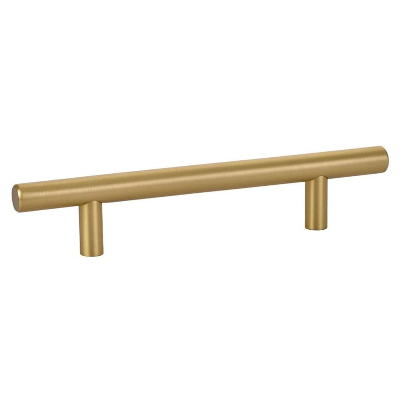 3.5 in. Brass Bar Center to Center Cabinet Pull, Satin Brass