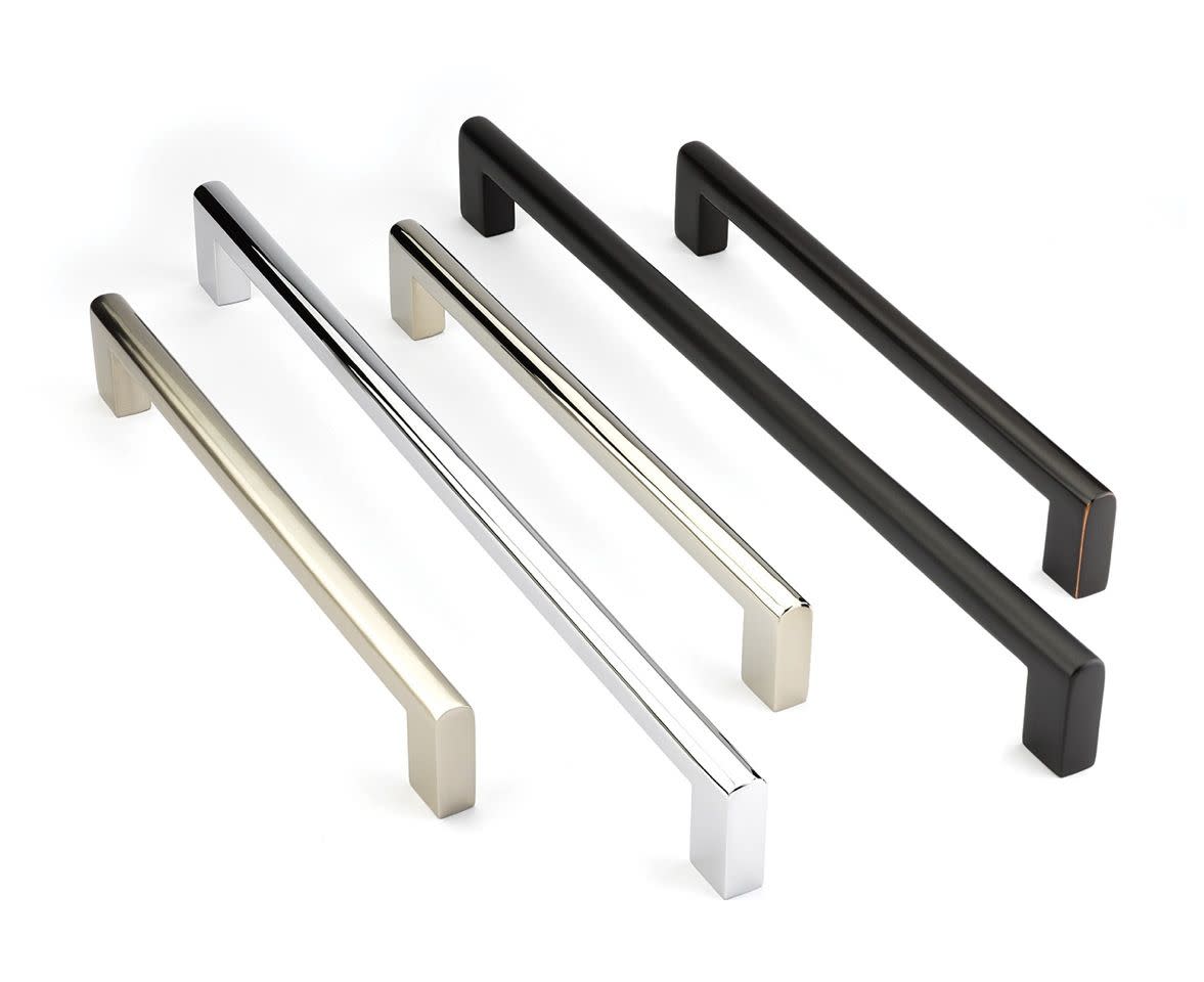 18 in. Trail Brass Appliance Pull, Flat Black