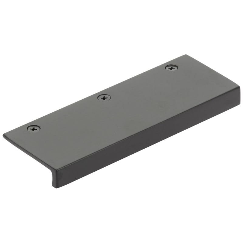 4.5 in. Rustic Modern Center to Center Edge Cabinet Pull, Flat Black