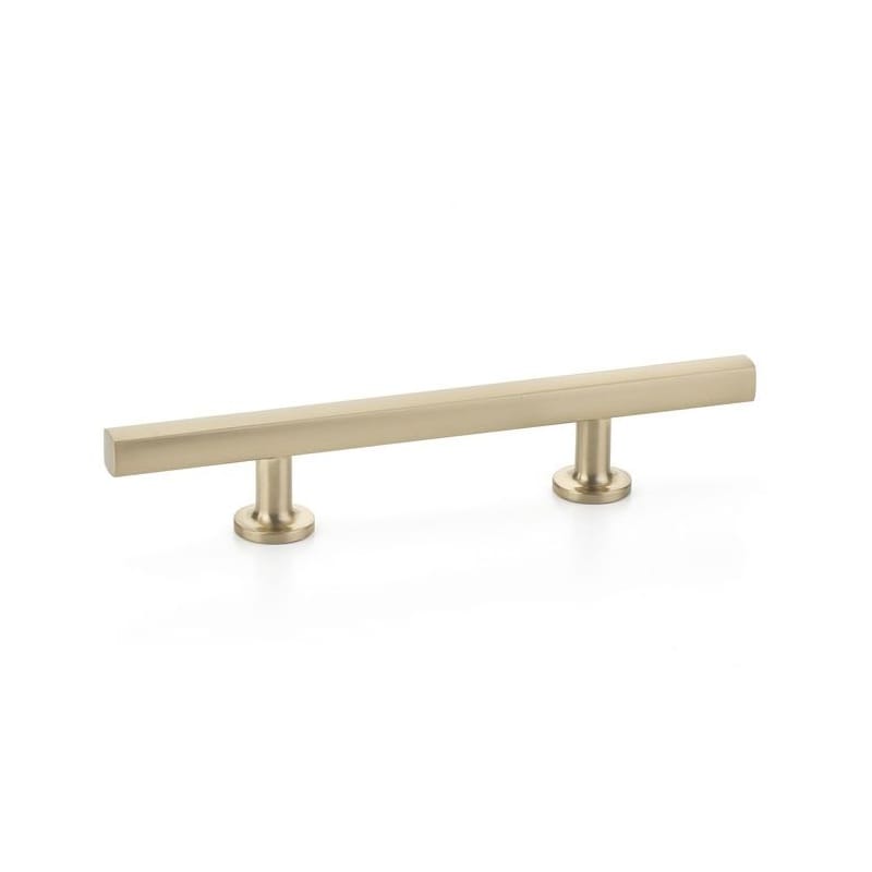 3.5 in. Freestone Extended Center to Center Cabinet Pull, Satin Brass