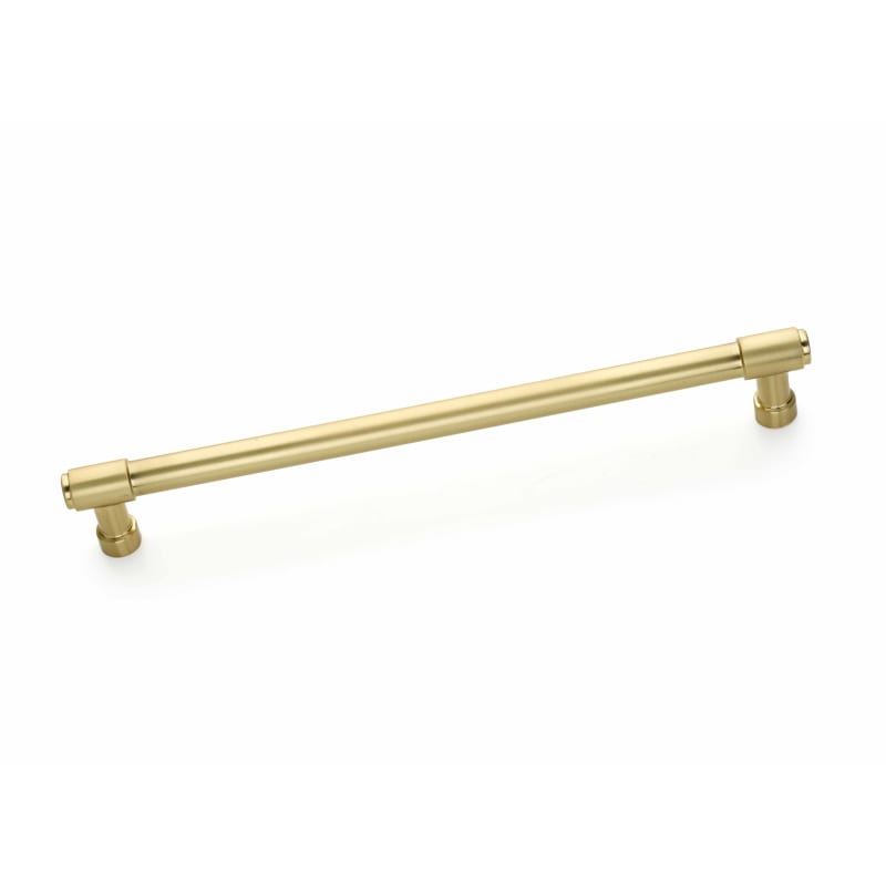 12 in. Jasper Center to Center Cabinet Pull, Satin Brass