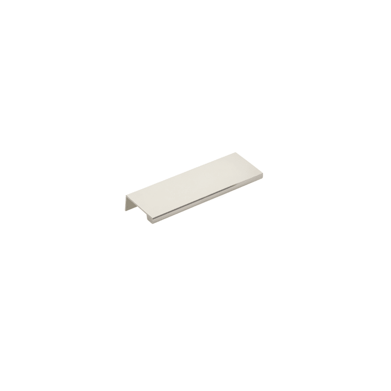 4 in. Center to Center Cabinet Edge Pull, Bright Nickel