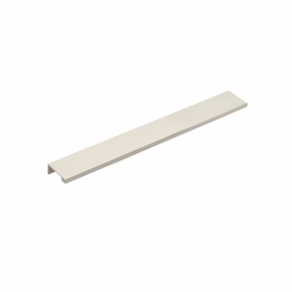 12 in. Center to Center Cabinet Edge Pull, Bright Nickel