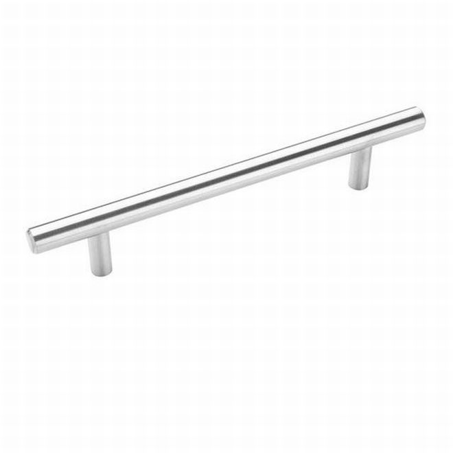 Picture of Amerock BP19541CSG9-5PACK 5.06 in. Center to Center Carbon Steel Bar Cabinet Pull&#44; Sterling Nickel - Pack of 5