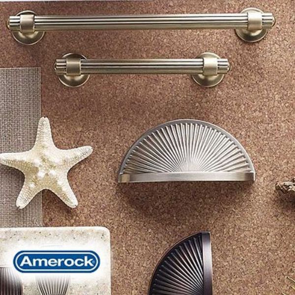 Picture of Amerock BP36647G1026 2.5 in. London Length Cabinet Knobs, Satin Nickel by Polished Chrome