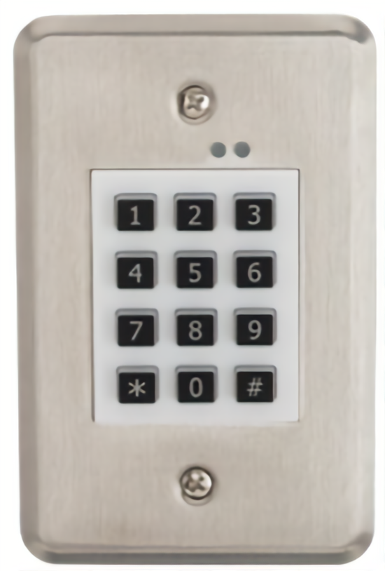 DKP165 Up to 480 Users Indoor Digital Keypad with Timed Anti-Pass Back, Satin Stainless Steel