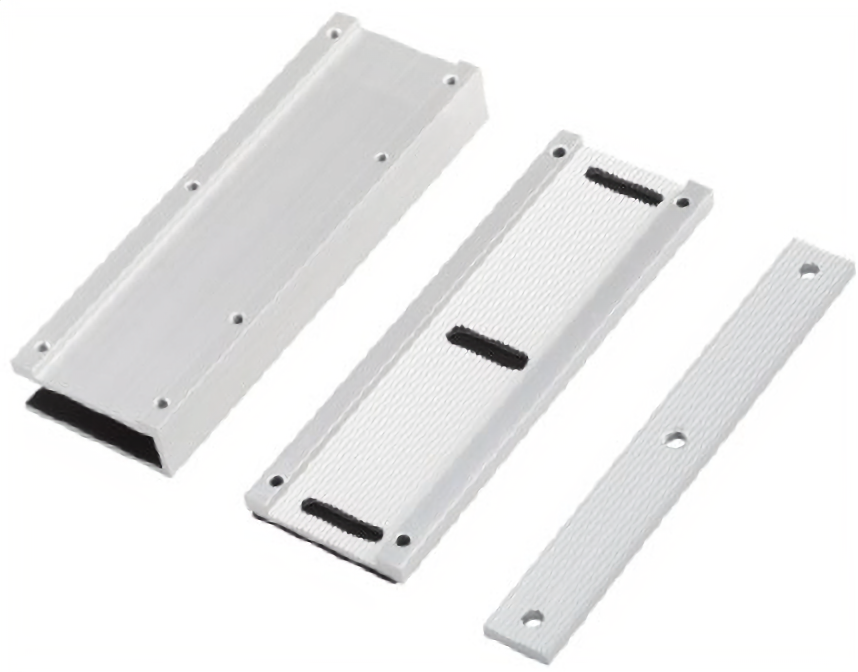 MUBK Adjustable U Bracket for Both 600 Pound & 1200 Pound Maglocks, Aluminum