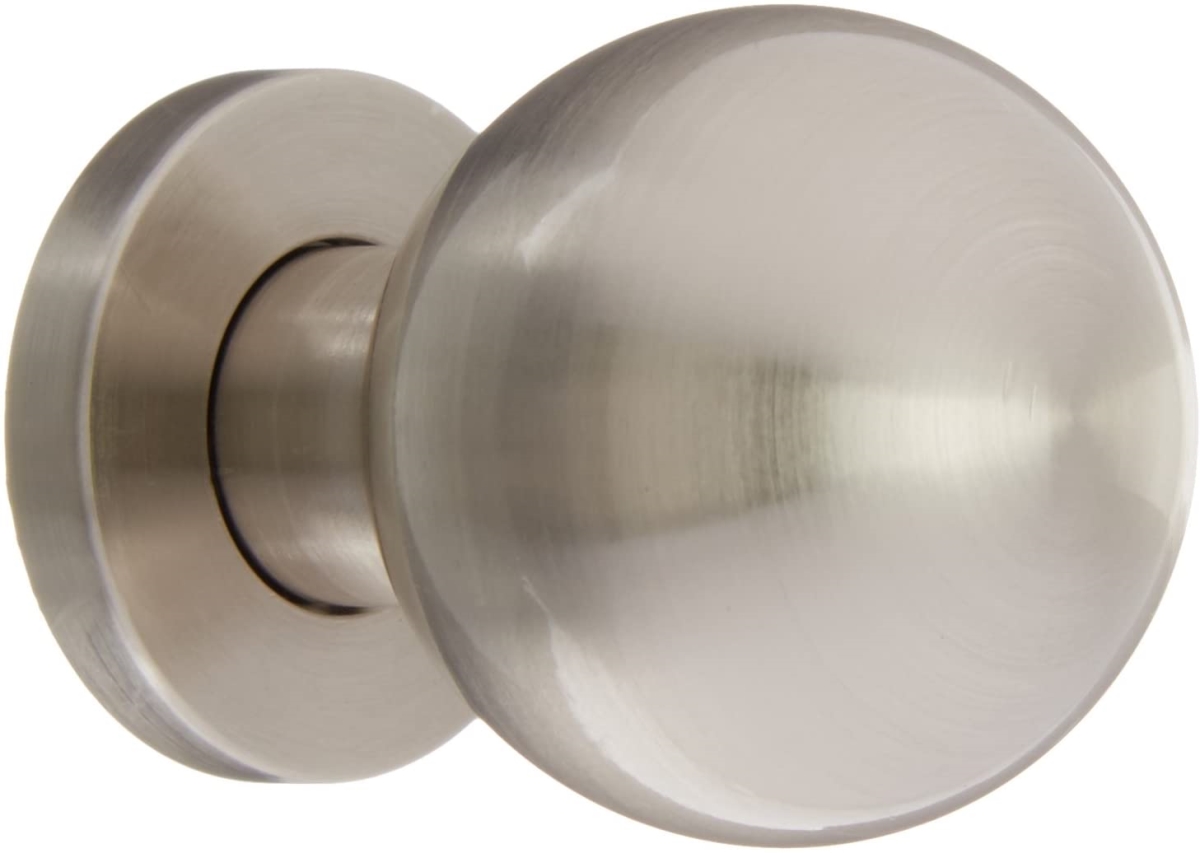Modern Globe Cab Knob, Polished Nickel