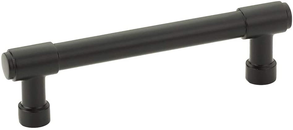 4 in. Jasper Center to Center Bar Cabinet Pull, Flat Black
