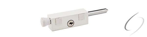 Keyed Patio Door Bolts, White