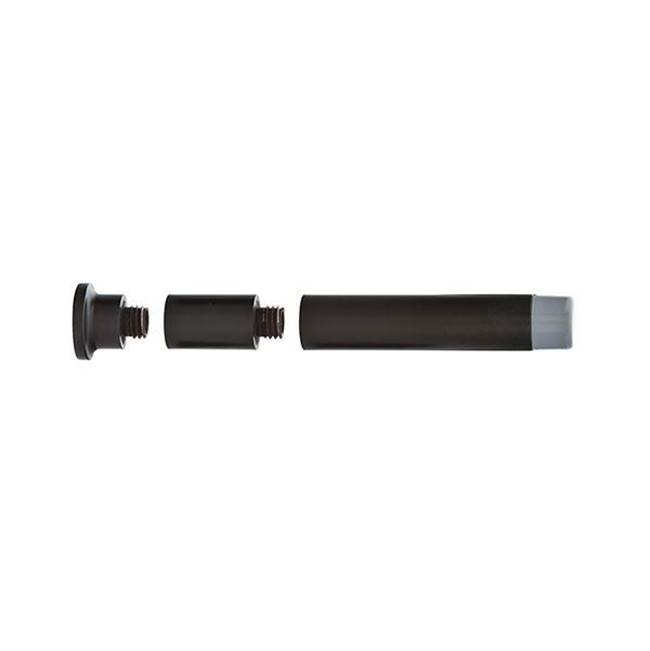 Extendable Baseboard Door Bumper Satin Brass