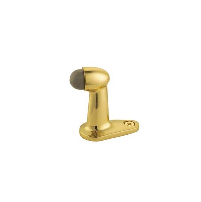 Goose Style Neck Door Stop, Satin Brass