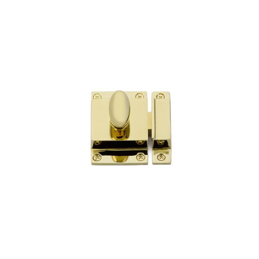 2.25 x 2 in. Cabinet Latch, Polished Brass