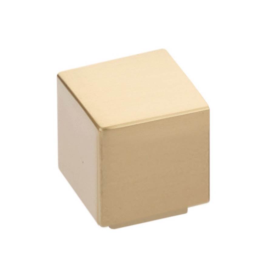 1 in. Allerton Square Cabinet Knob, Satin Brass