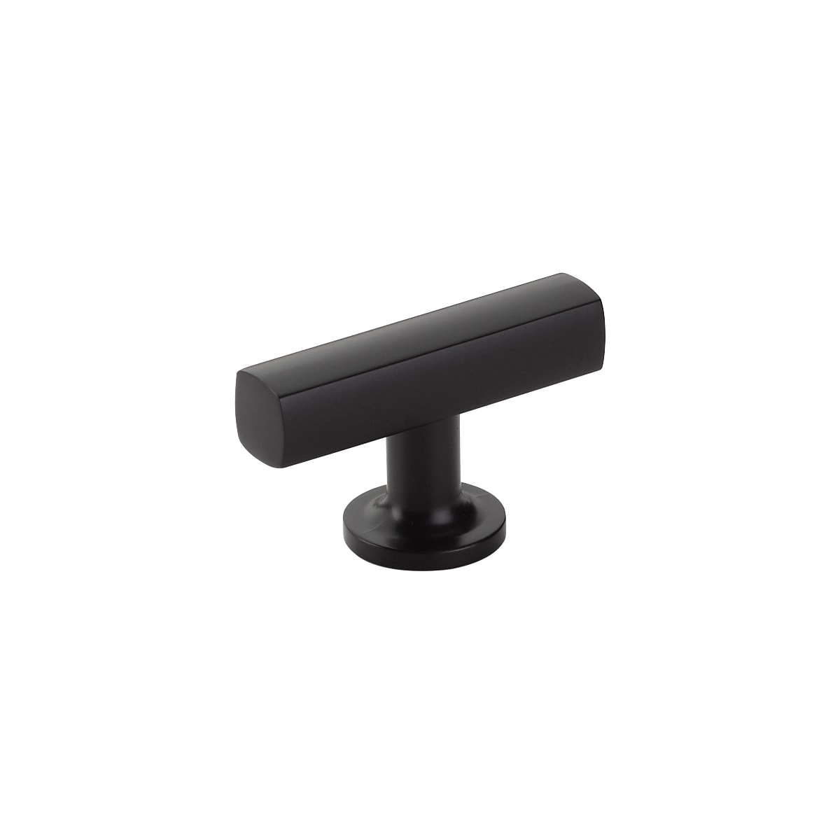 86727US19 2 in. US19 Freestone Bar Drawer Cabinet T-Knob Pull, Black