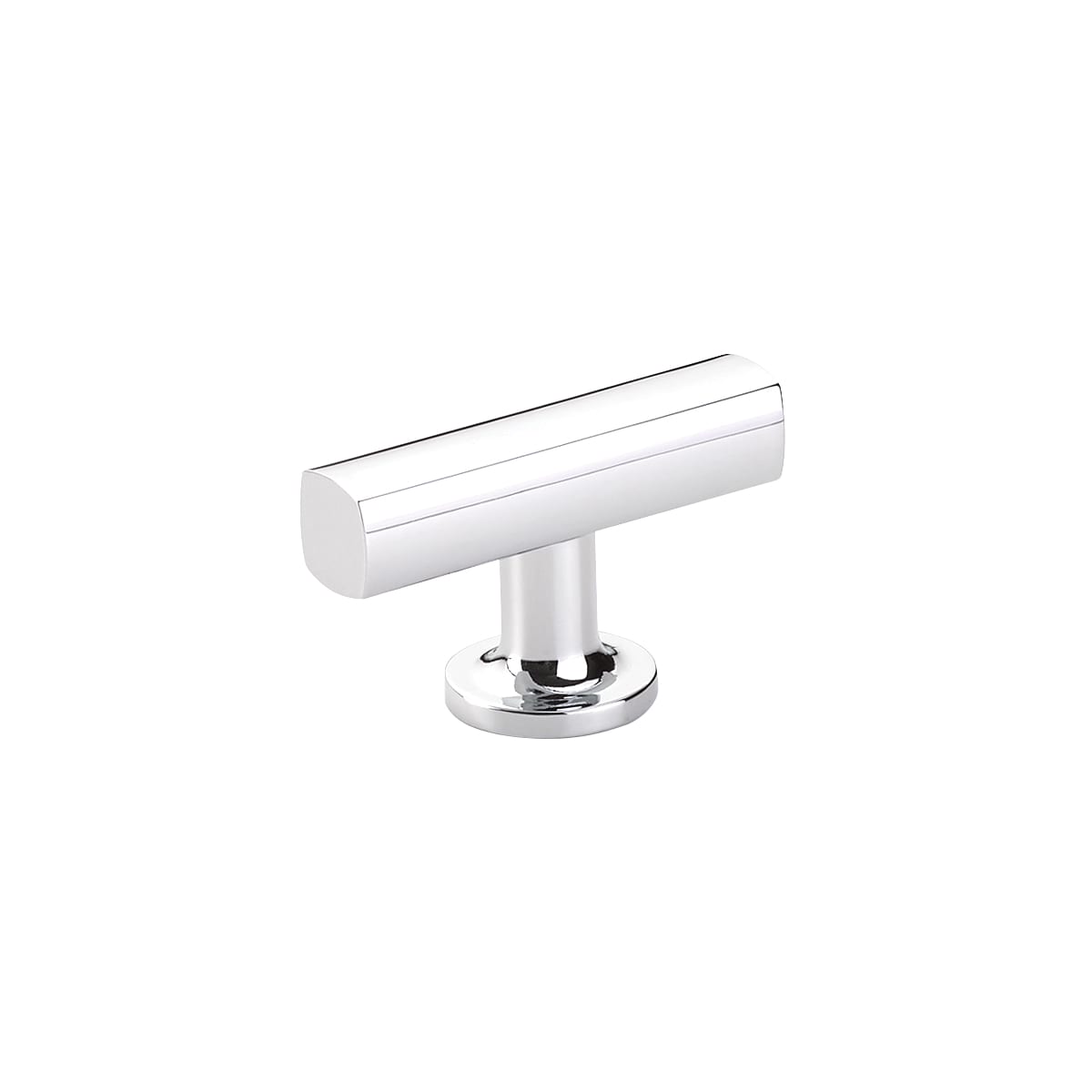 2 in. US26 Freestone Bar Drawer Cabinet T-Knob Pull, Black