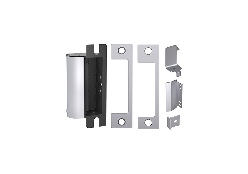 1006CDB630 12VDC & 24VDC Complete Deadbolt Electric Strike Body, Satin Stainless Steel