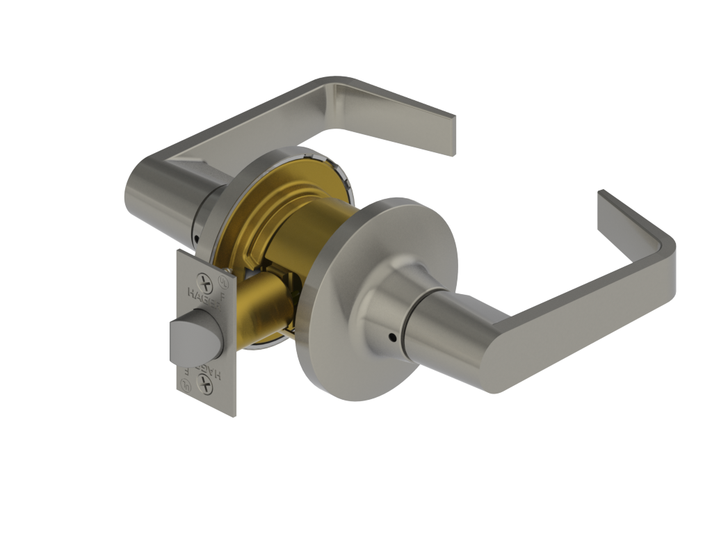 Withnell Lever Passage Tubular Lock, Satin Chrome