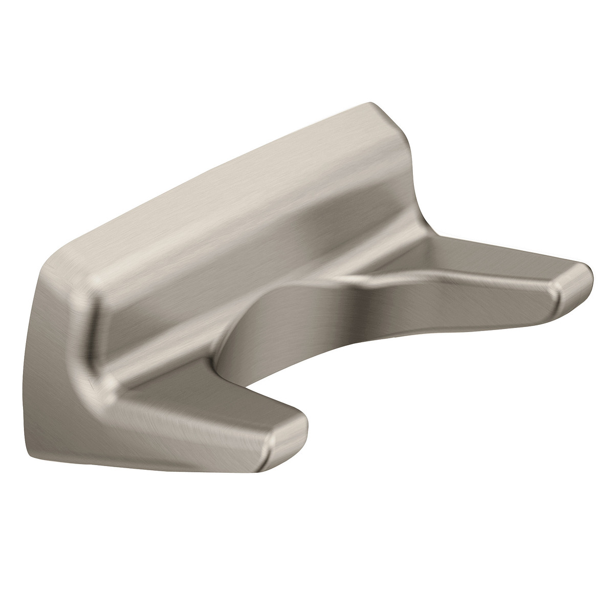 P5030BN Contemporary Double Robe Hook, Brushed Nickel