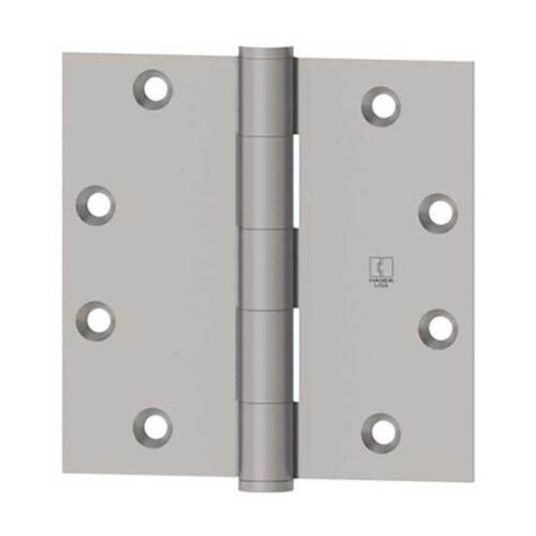 4 x 4 in. 0.25 in. Radius Full Mortise Standard Weight Plain Bearing Hinge, Satin Chrome