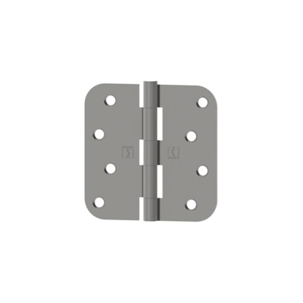 RC1542432DEA58 4 x 4 in. 0.625 in. Radius Full Mortise Residential Plain Bearing Hinge, Satin Stainless Steel