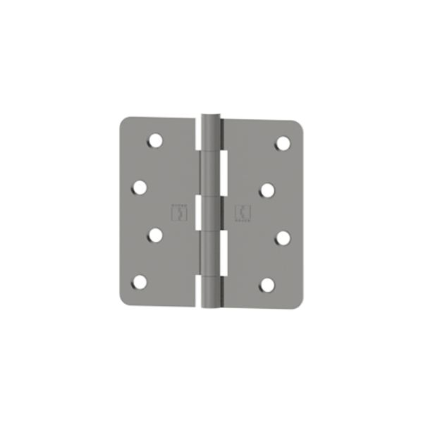 4 x 4 in. 0.25 in. Radius Full Mortise Residential Plain Bearing Hinge, Prime Coat