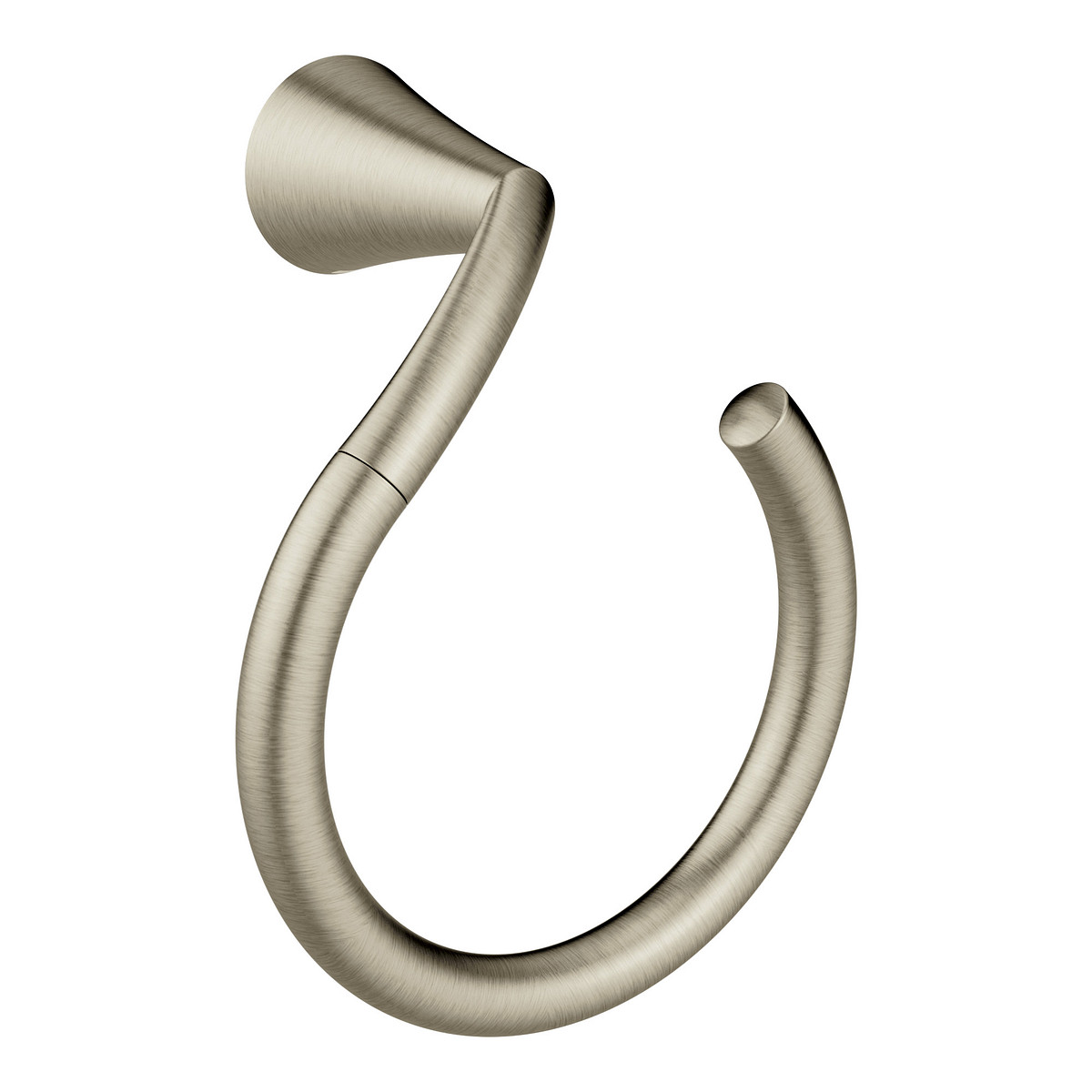 YB2386BN Glyde Towel Ring, Brushed Nickel