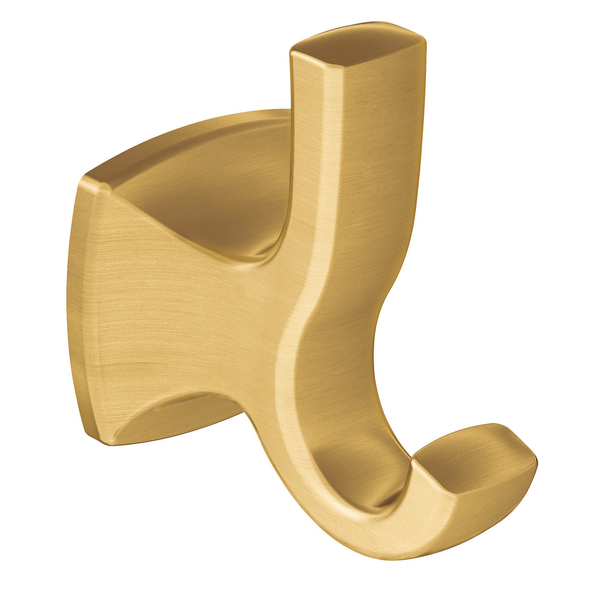 YB5103BG Voss Double Robe Hook, Brushed Gold