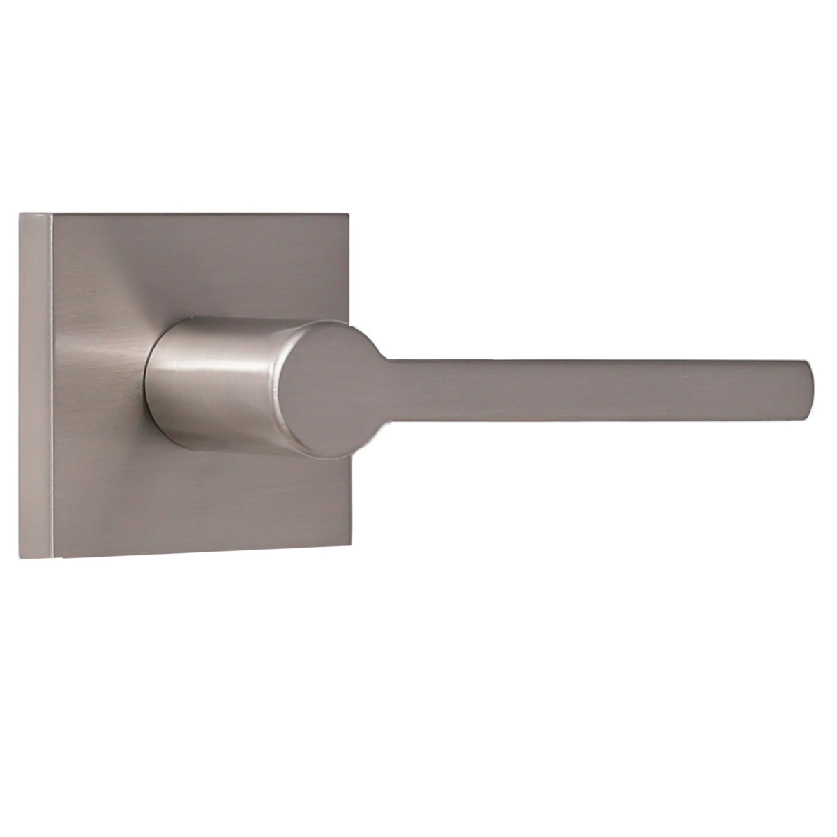 Brady Hall & Closet Lever - Satin Nickel - Adjustable Spring Latch