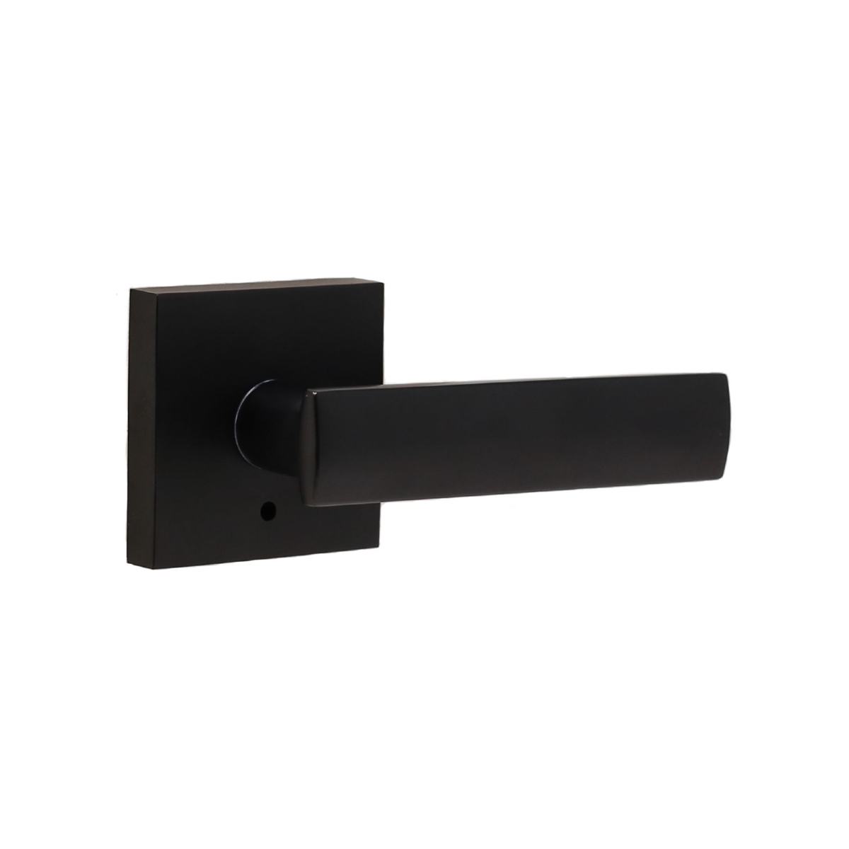 Utica Bed & Bath Lever - Matte Black - Adjustable Spring Latch