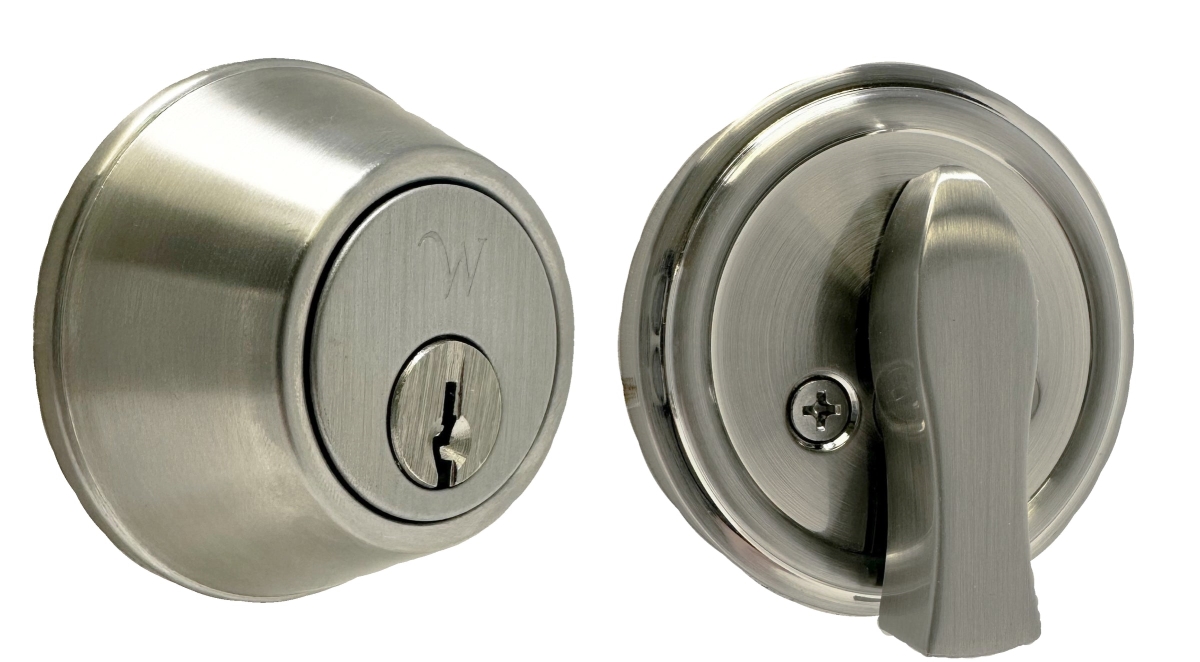 00471-N-NSL23 Keyed One Side 471 Single Cylinder Deadbolt, Satin Nickel