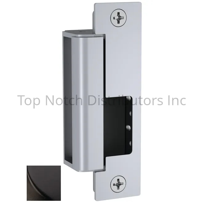 Electric Door Strike, Stainless Steel, Dark Bronze, For Use With: Mortise/Cylindrical Locksets