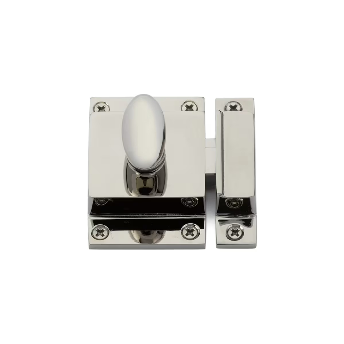 2270US3NL 2.25 x 2 in. Cabinet Latch - Unlacquered Brass Finish